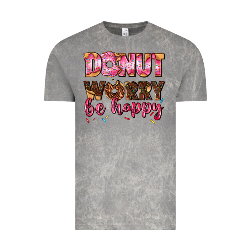 Donut Worry Be Happy Vintage Tee by AdoDesignShop | Teevron