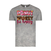 Cloud Rock donut worry be happy Vintage Tee - AdoDesignShop