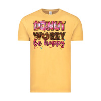 Vintage Mustard donut worry be happy Vintage Tee - AdoDesignShop