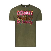 Vintage Olive donut worry be happy Vintage Tee - AdoDesignShop