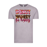 Vintage Zinc donut worry be happy Vintage Tee - AdoDesignShop
