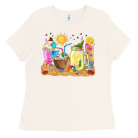 Bone summer drinks coffee cups Ladies Tee - texasbilliewilder