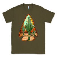 Army Green desert cactus arrowhead Classic Tee - Jasminsmagicworld
