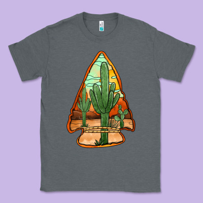 Desert Cactus Arrowhead Classic Tee Designed By Jasminsmagicworld