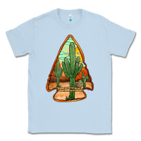 Dusty Blue desert cactus arrowhead Classic Tee - Jasminsmagicworld