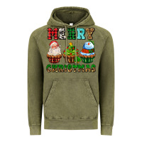 Vintage Olive merry christmas with cupcakes Vintage Hoodie - AdoDesignShop