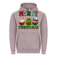 Vintage Zinc merry christmas with cupcakes Vintage Hoodie - AdoDesignShop