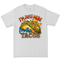 Dove Grey im just here for the tacos Premium Tee - CTS Tumbler Store