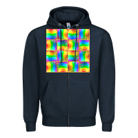 Navy Pride lgbtq flag and leopard with glitter seamless Zipper Hoodie - BundleAndBundleShop