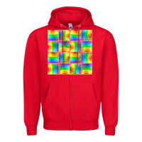 Red Pride lgbtq flag and leopard with glitter seamless Zipper Hoodie - BundleAndBundleShop