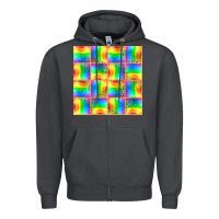 Smoke Pride lgbtq flag and leopard with glitter seamless Zipper Hoodie - BundleAndBundleShop