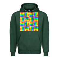 Sports Green Pride lgbtq flag and leopard with glitter seamless Zipper Hoodie - BundleAndBundleShop