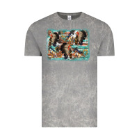 Cloud Rock indian western background Vintage Tee - AdoDesignShop