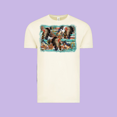 Indian Western Background Vintage Tee Designed By Adodesignshop