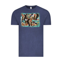 Vintage Denim indian western background Vintage Tee - AdoDesignShop