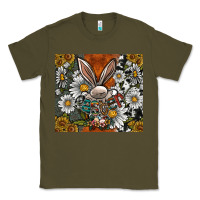 Army Green bunny Easter Classic Tee - CowhideDigitalArt