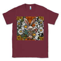 Burgundy bunny Easter Classic Tee - CowhideDigitalArt