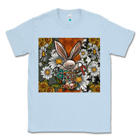 Dusty Blue bunny Easter Classic Tee - CowhideDigitalArt