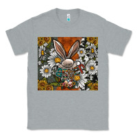 Heather Grey bunny Easter Classic Tee - CowhideDigitalArt