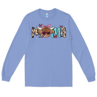Colony Blue mama cow Long Sleeve Tee - MaliasSmallBusiness