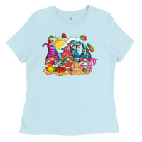 Baby Blue summer gnome tbw Ladies Tee - texasbilliewilder