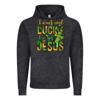 Vintage Black I don't need luck I've got Jesus Vintage Hoodie - Jasminsmagicworld