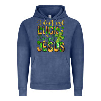 Vintage Denim I don't need luck I've got Jesus Vintage Hoodie - Jasminsmagicworld