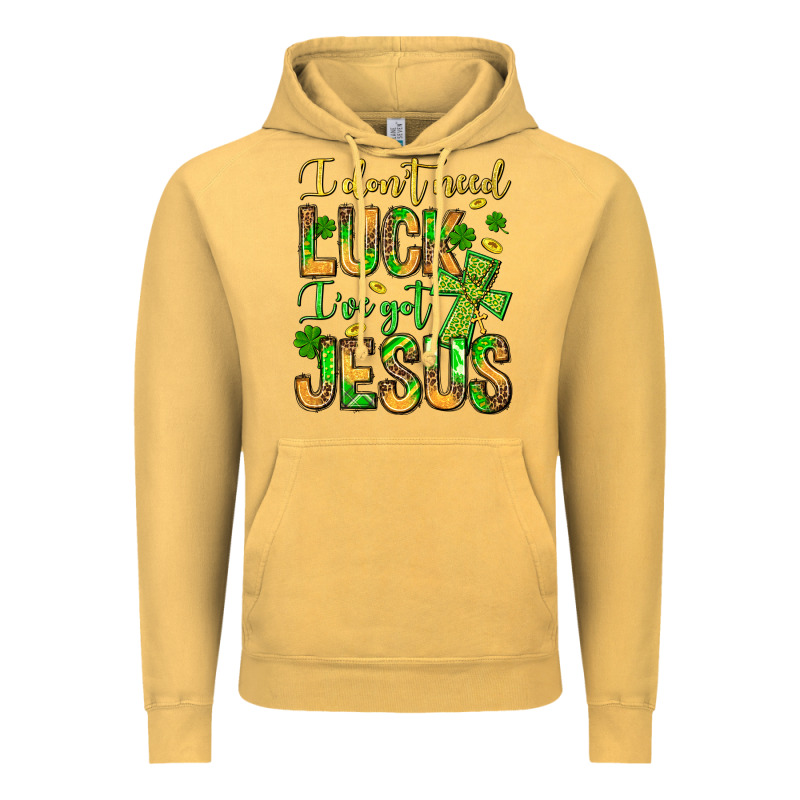 I Don't Need Luck I've Got Jesus Vintage Hoodie by Jasminsmagicworld | Teevron