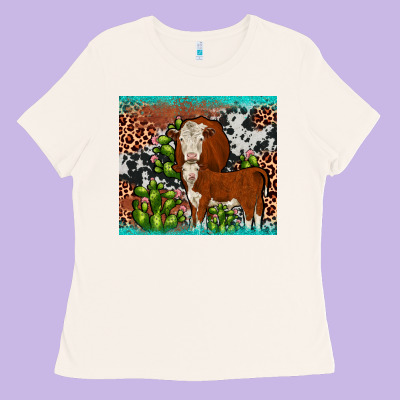 Hereford Cactus Tumbler Ladies Tee Designed By Jahusdesignshop