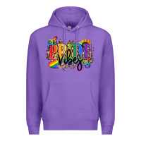 Purple Pride vibes Premium Hoodie - NancyCooperArtShop