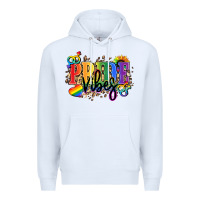 White Pride vibes Premium Hoodie - NancyCooperArtShop