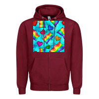 Burgundy Pride lgbtq flags and leopard seamless pattern Zipper Hoodie - BundleAndBundleShop