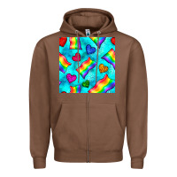 Chestnut Pride lgbtq flags and leopard seamless pattern Zipper Hoodie - BundleAndBundleShop