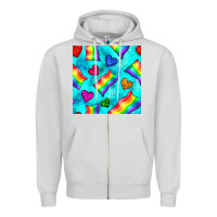 Dove Grey Pride lgbtq flags and leopard seamless pattern Zipper Hoodie - BundleAndBundleShop