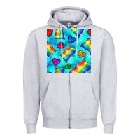 Heather Grey Pride lgbtq flags and leopard seamless pattern Zipper Hoodie - BundleAndBundleShop