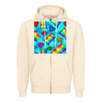 Sandshell Pride lgbtq flags and leopard seamless pattern Zipper Hoodie - BundleAndBundleShop