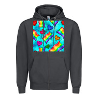 Smoke Pride lgbtq flags and leopard seamless pattern Zipper Hoodie - BundleAndBundleShop