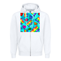 White Pride lgbtq flags and leopard seamless pattern Zipper Hoodie - BundleAndBundleShop