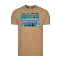 Vintage Coffee turquoise gemstone background Vintage Tee - AdoDesignShop
