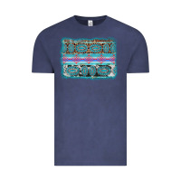Vintage Denim turquoise gemstone background Vintage Tee - AdoDesignShop