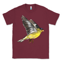 Burgundy Flying American Goldfinch Classic Tee - LillyAllenDesigns
