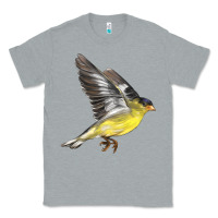 Heather Grey Flying American Goldfinch Classic Tee - LillyAllenDesigns