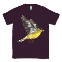 Plum Flying American Goldfinch Classic Tee - LillyAllenDesigns