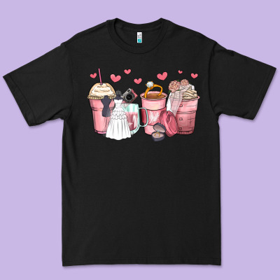 Wedding Bride Coffee Cups Premium Tee Designed By Zillion Design Studio