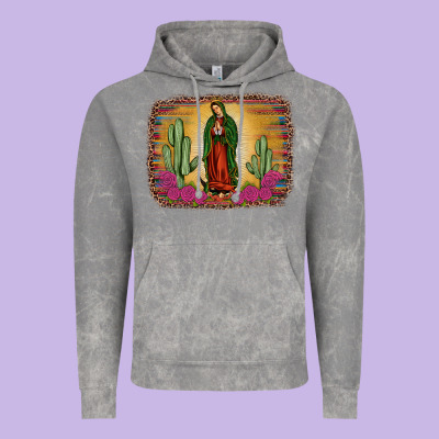Western Our Lady Of Guadalupe Vintage Hoodie Designed By Jahusdesignshop