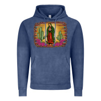 Vintage Denim western our lady of guadalupe Vintage Hoodie - JahusDesignShop