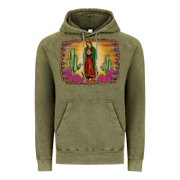 Vintage Olive western our lady of guadalupe Vintage Hoodie - JahusDesignShop
