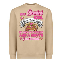 Mushroom As A Gemini Girl I Was Born With My Heart On My Sleeve And A Mouth Heavyweight Sweatshirt - Jasminsmagicworld