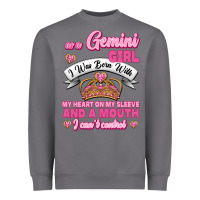 Storm As A Gemini Girl I Was Born With My Heart On My Sleeve And A Mouth Heavyweight Sweatshirt - Jasminsmagicworld