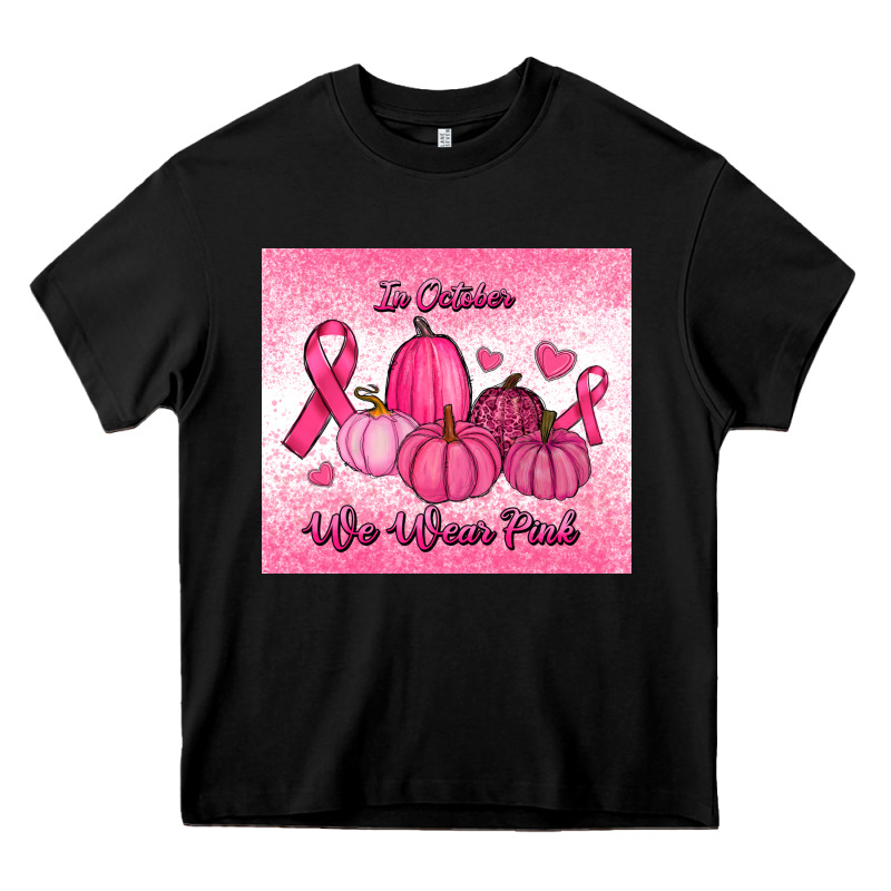 In October We Wear Pink Pumpkin Heavy Core Tee by RanaPortraitStore | Teevron